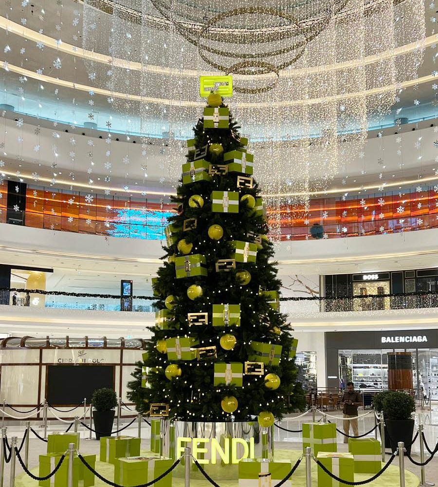 FENDI, Christmas Tree, Dubai Mall