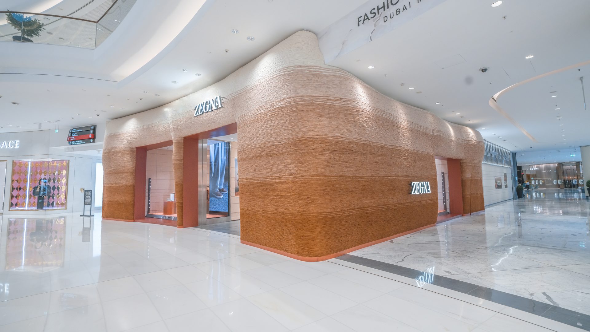Zegna Boutique Facade Dubai Mall - Pardgroup