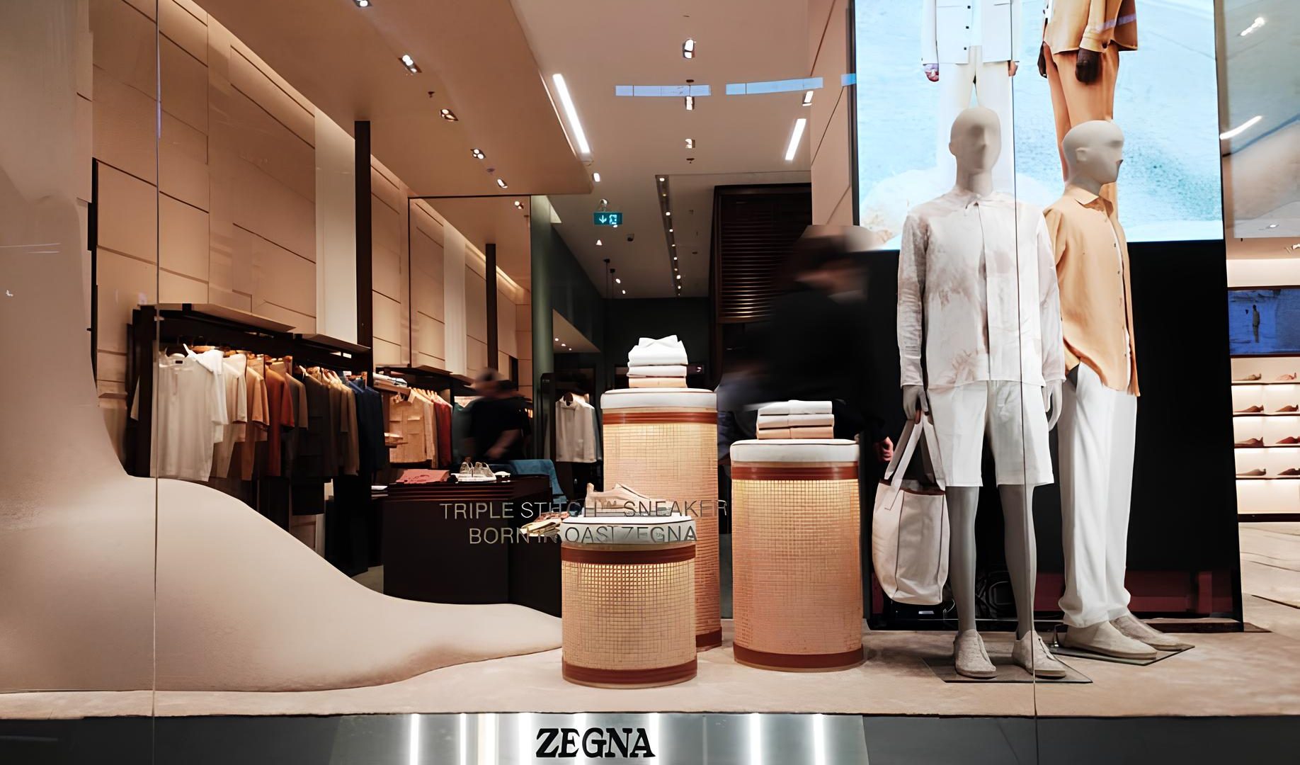 Zegna SS23 Windows Dubai Mall - Pardgroup