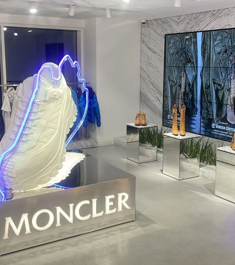 Moncler END Footwear Activation retail design_Pardgroup